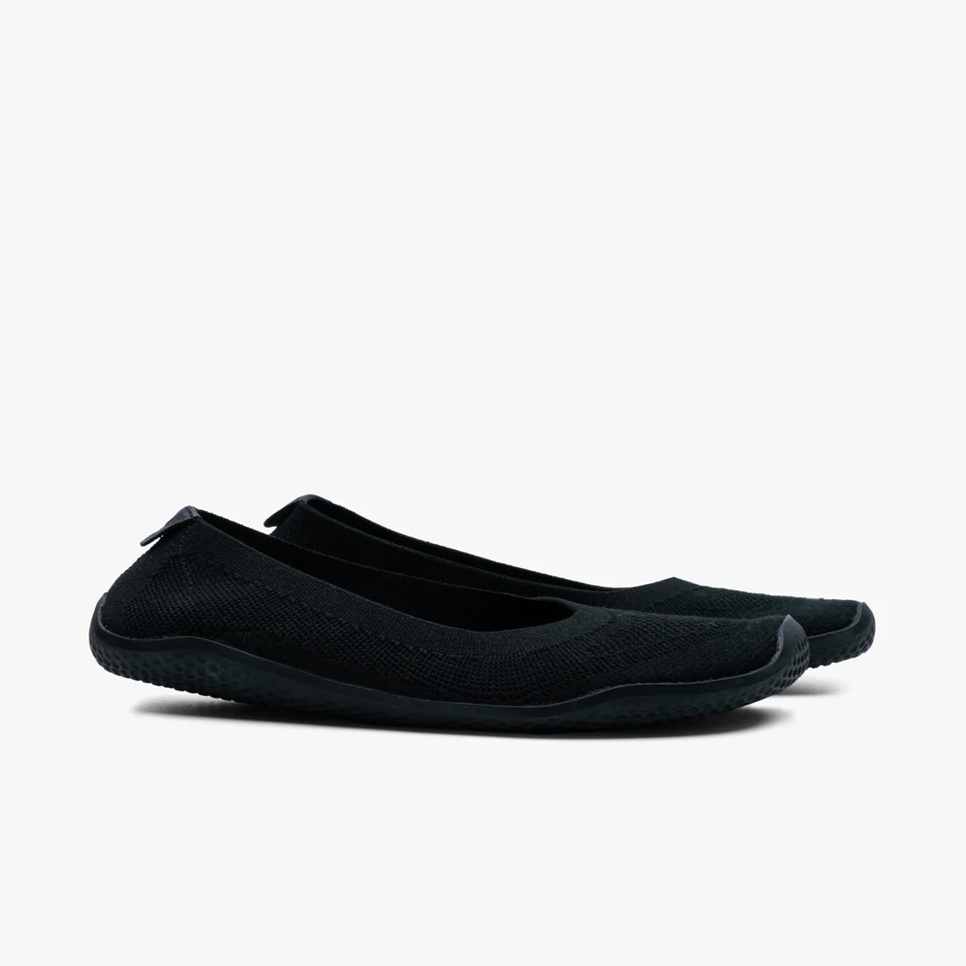 Vivobarefoot Primus Asana Yin Ballerina Knit Womens Obsidian - Sole Therapy