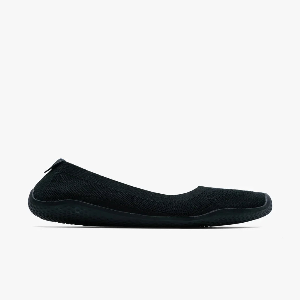 Vivobarefoot Primus Asana Yin Ballerina Knit Womens Obsidian - Sole Therapy