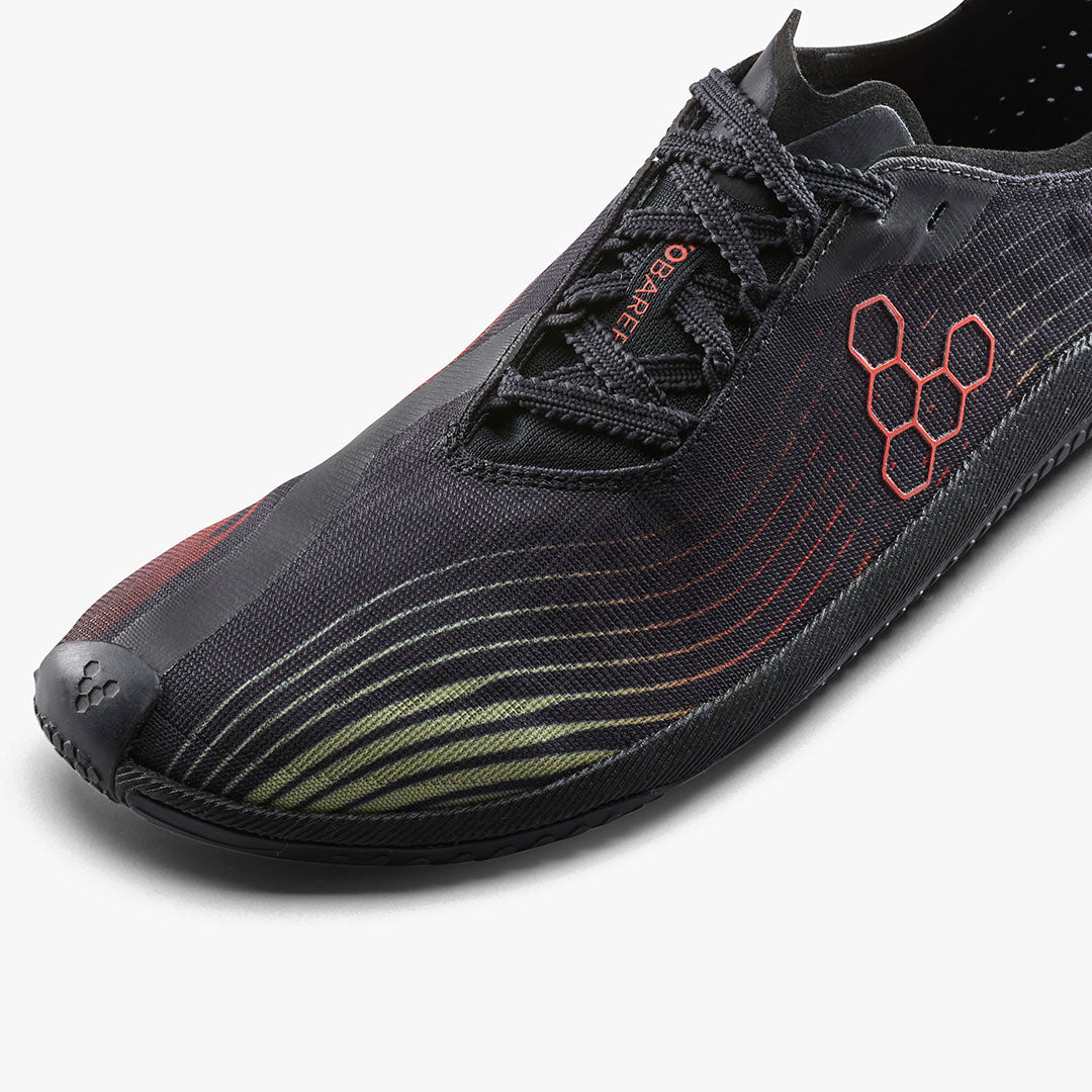 Vivobarefoot Primus Flow Men's Obsidian Cherry Tomato - Sole Therapy