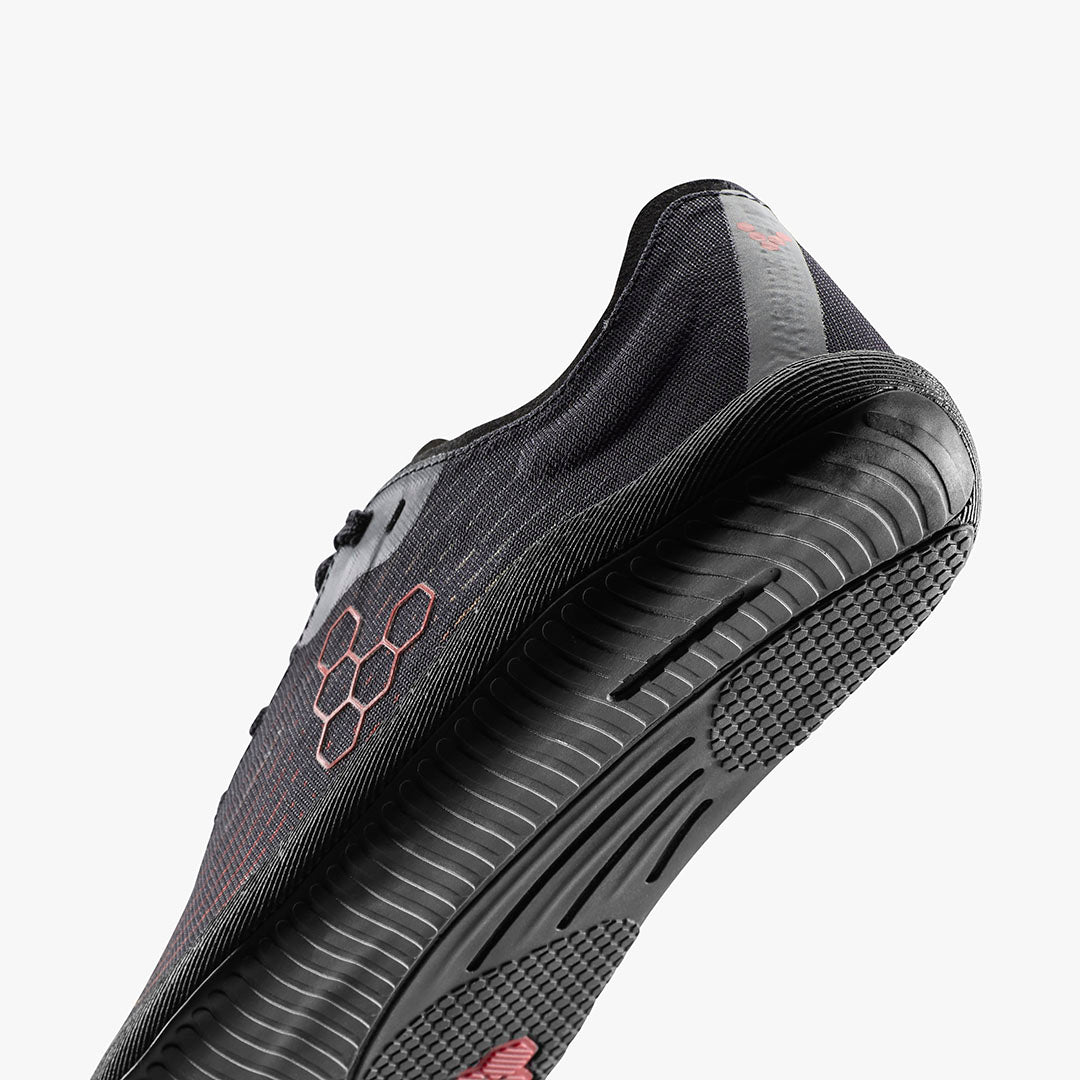 Vivobarefoot Primus Flow Men's Obsidian Cherry Tomato - Sole Therapy