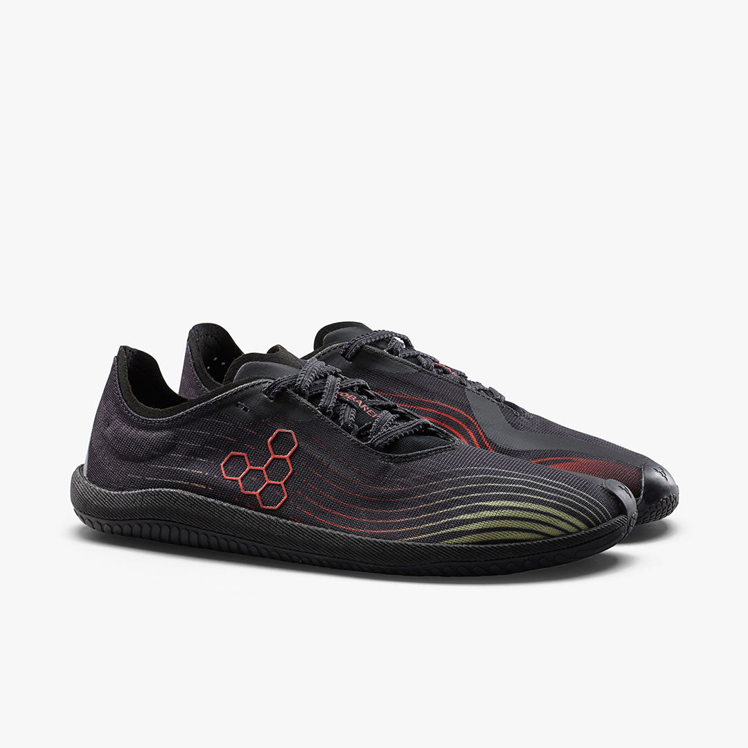 Vivobarefoot Primus Flow Men's Obsidian Cherry Tomato - Sole Therapy