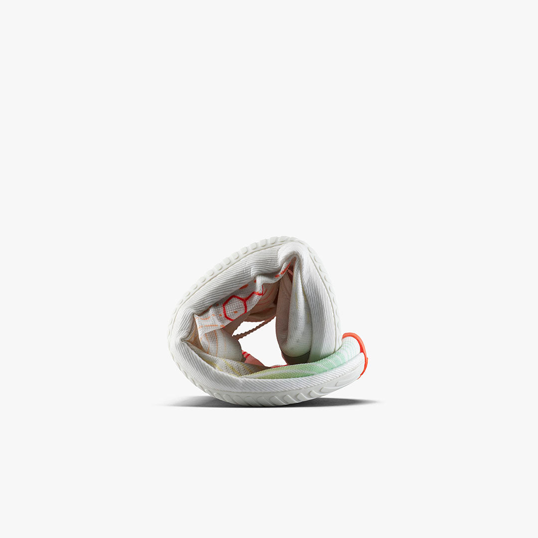 Vivobarefoot Primus Flow Womens Bright White/ Neon Orange - Sole Therapy