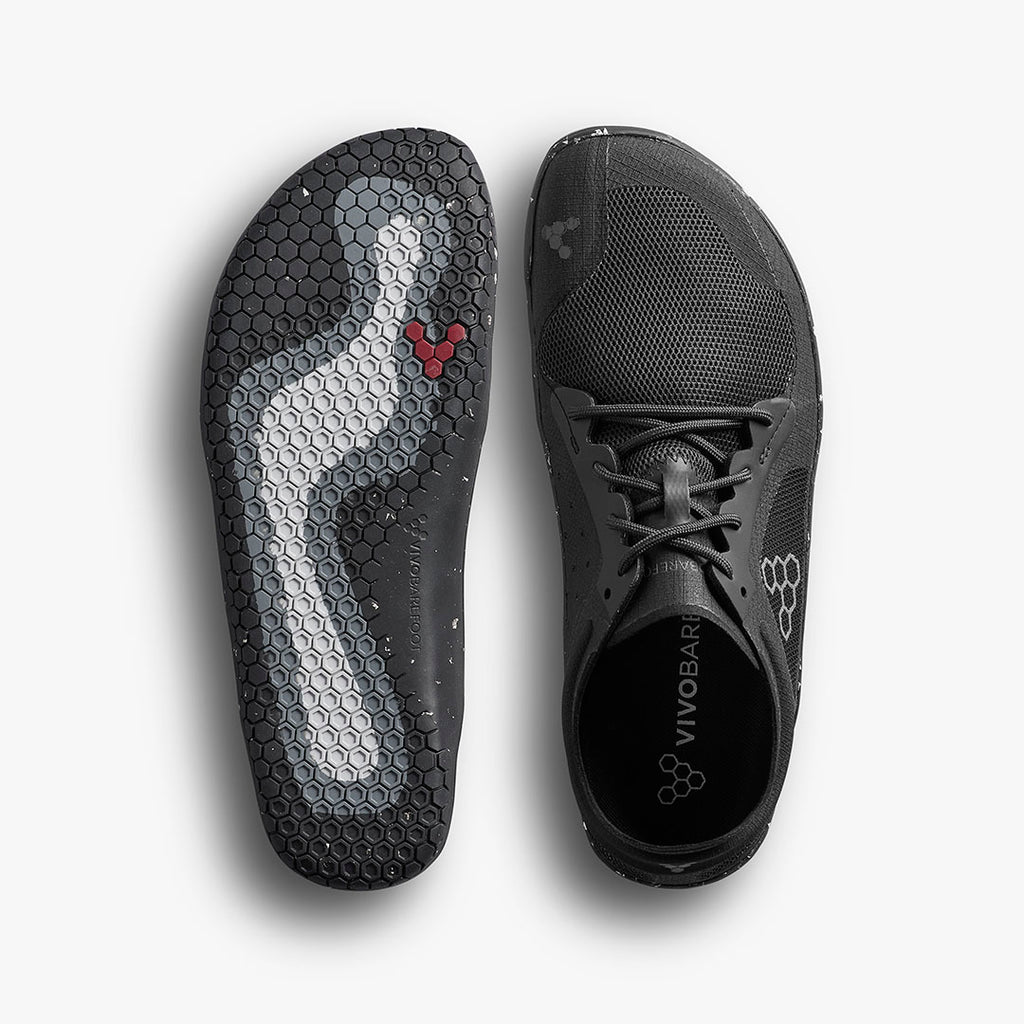 Vivobarefoot Primus Lite 3.5 Mens Obsidian Drop 1 - Sole Therapy