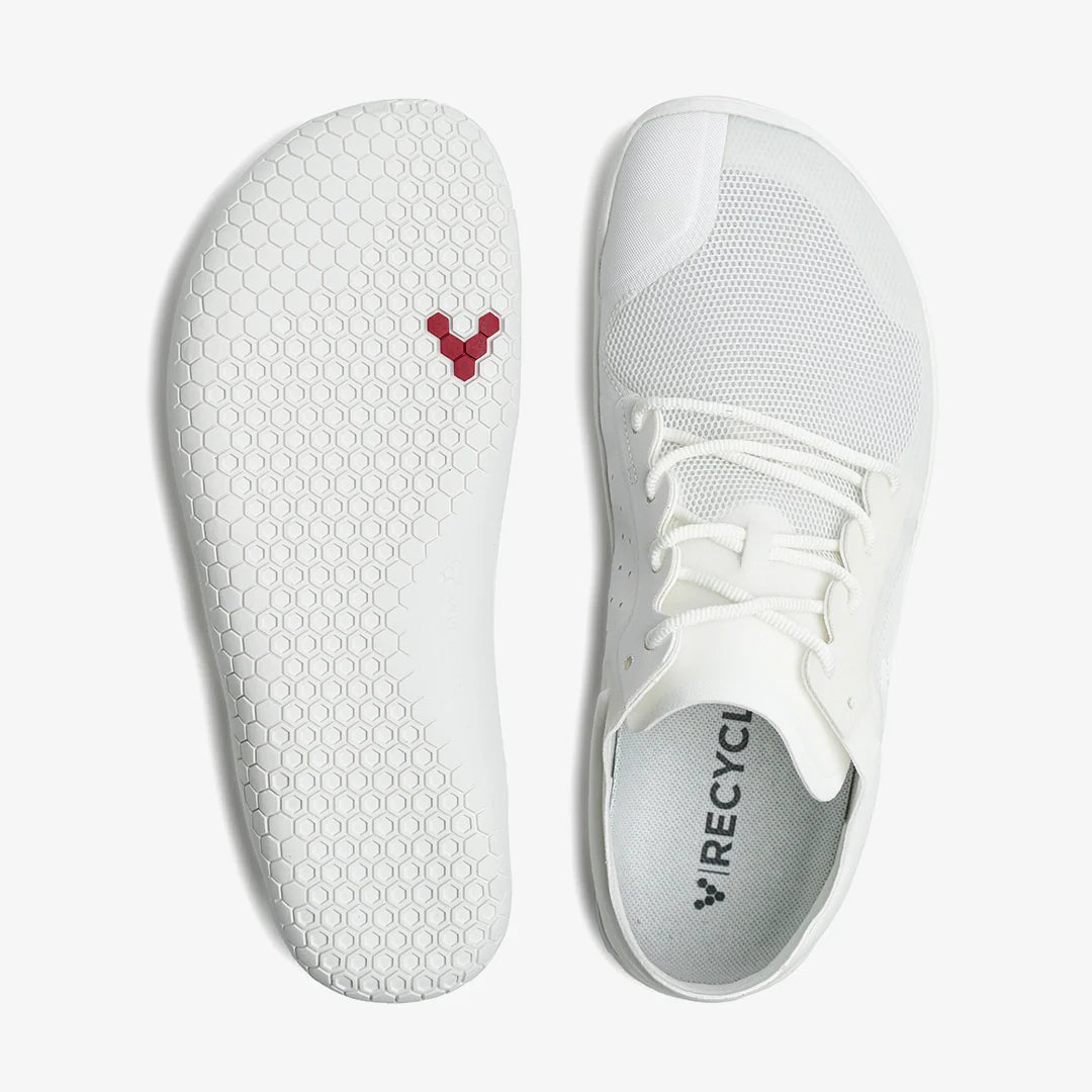 Vivobarefoot Primus Lite III Womens White - Sole Therapy