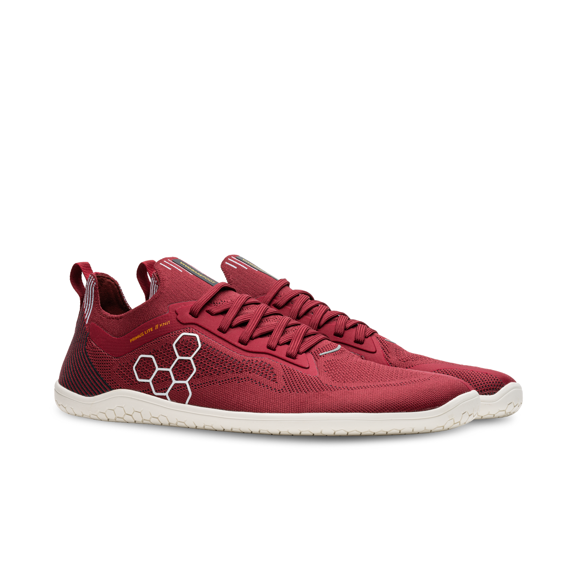 Vivobarefoot Primus Lite Knit Men's Burgundy - Sole Therapy
