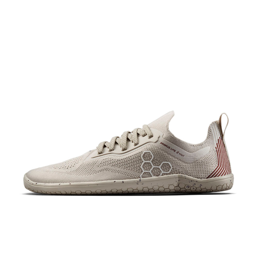 Vivobarefoot Primus Lite Knit Mens Silver Birch - Sole Therapy