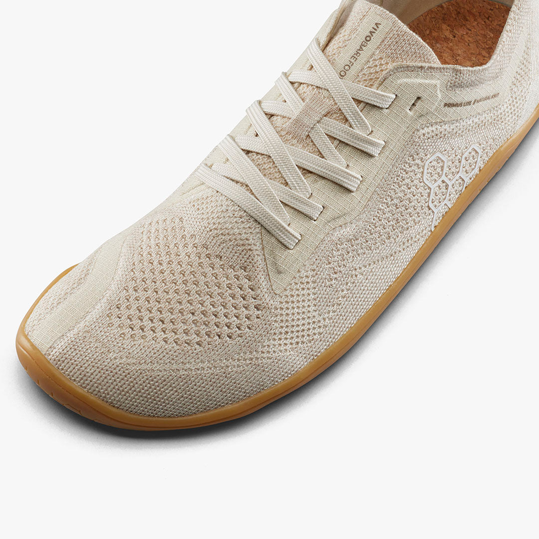 Vivobarefoot Primus Lite Knit Natural Mens Coconut - Sole Therapy