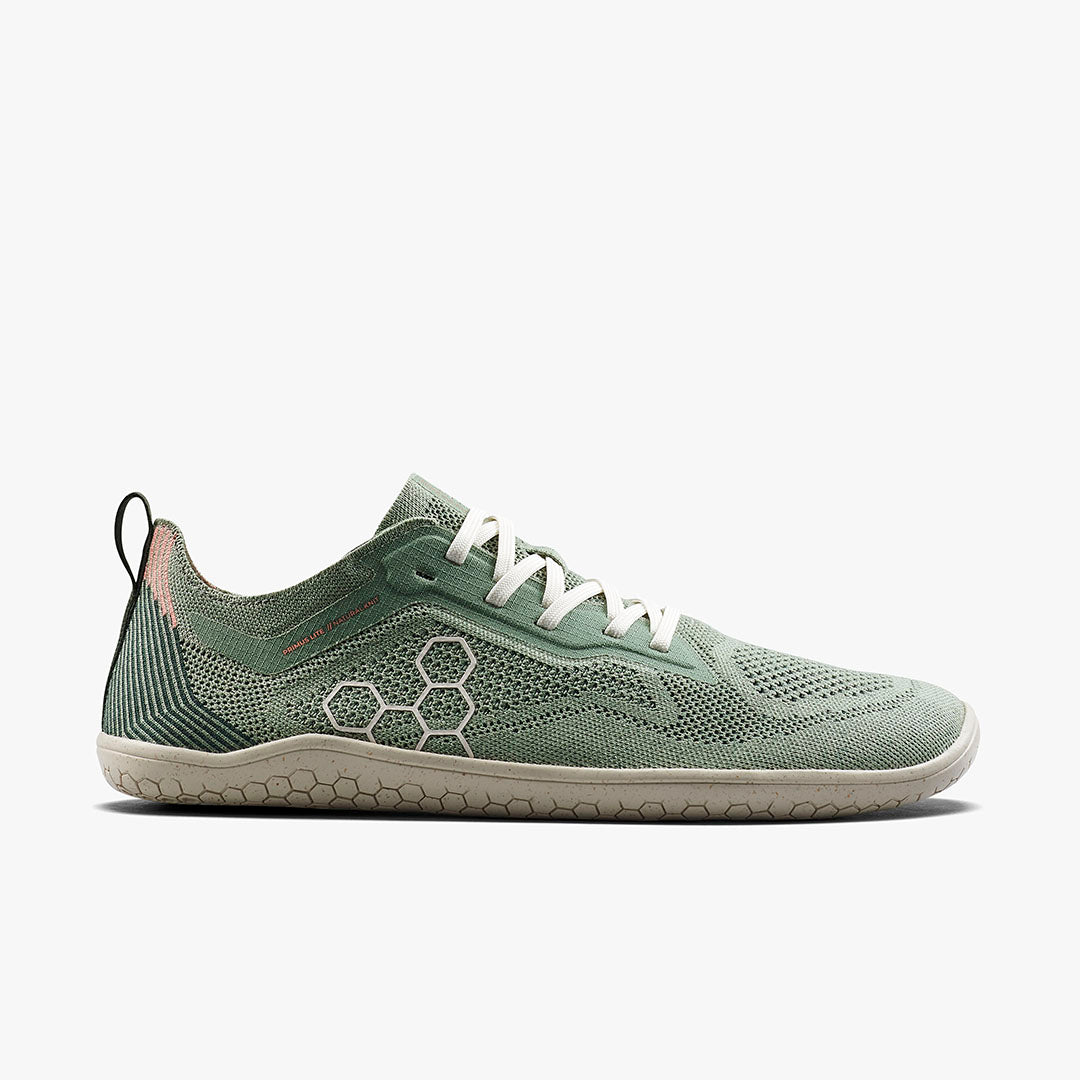 Vivobarefoot Primus Lite Knit Natural Mens Dusty Green - Sole Therapy