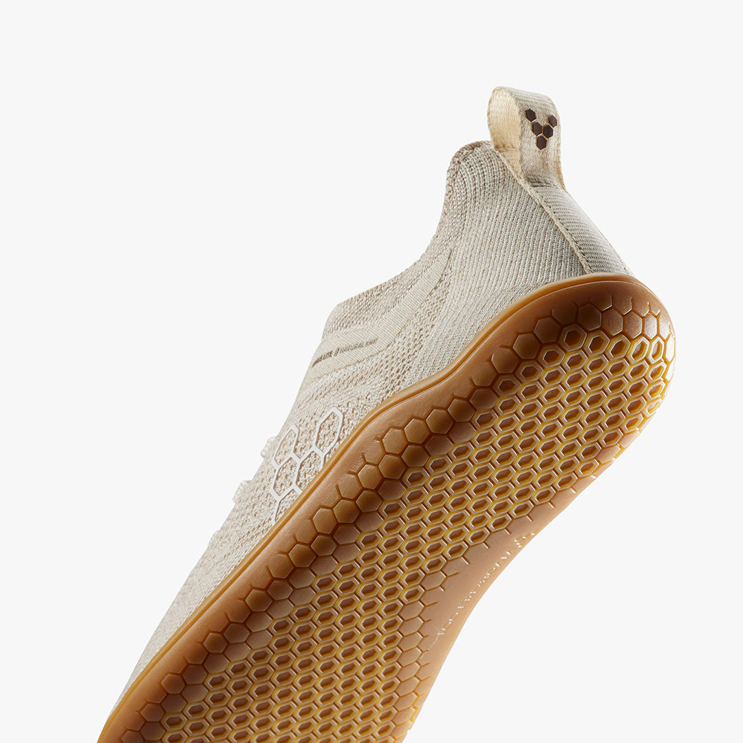 Vivobarefoot Primus Lite Knit Natural Womens Coconut - Sole Therapy