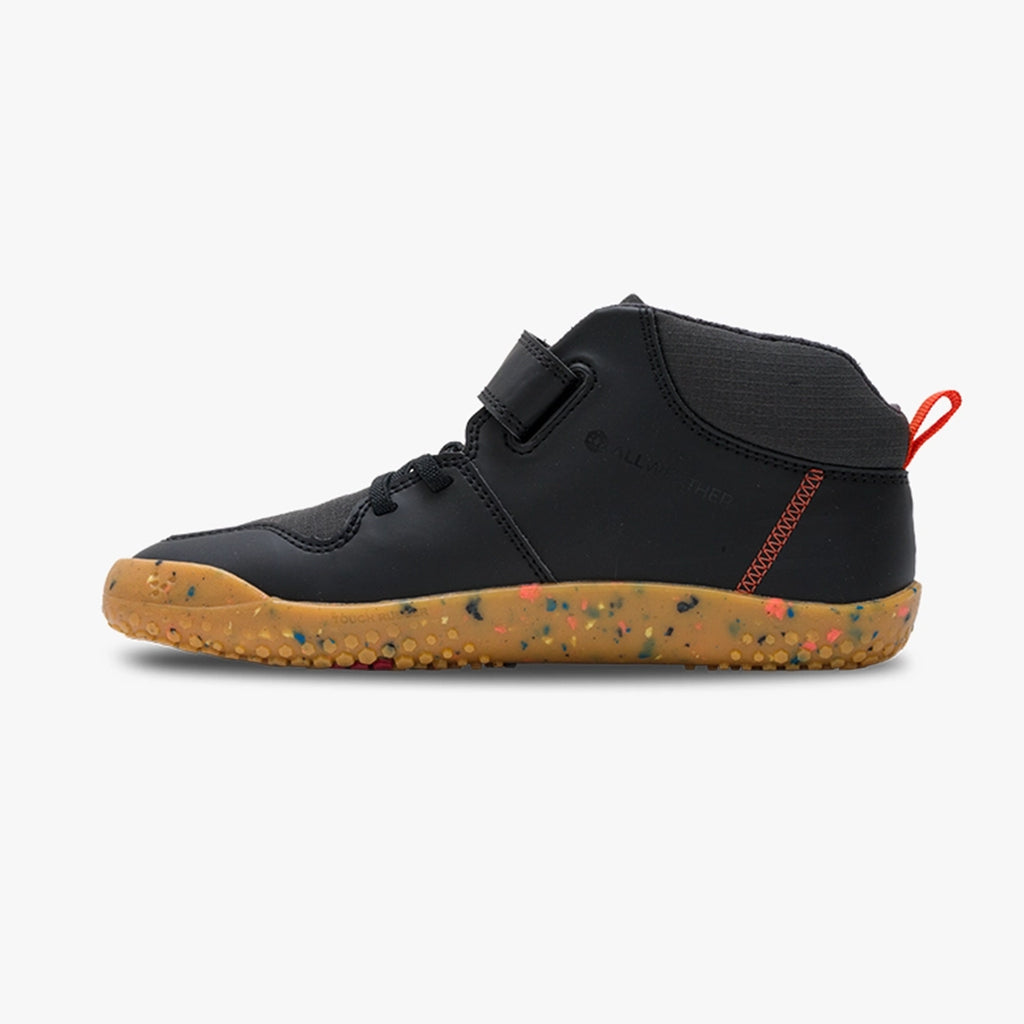 Vivobarefoot Primus Ludo Hi Preschool Shoe Obsidian - Sole Therapy