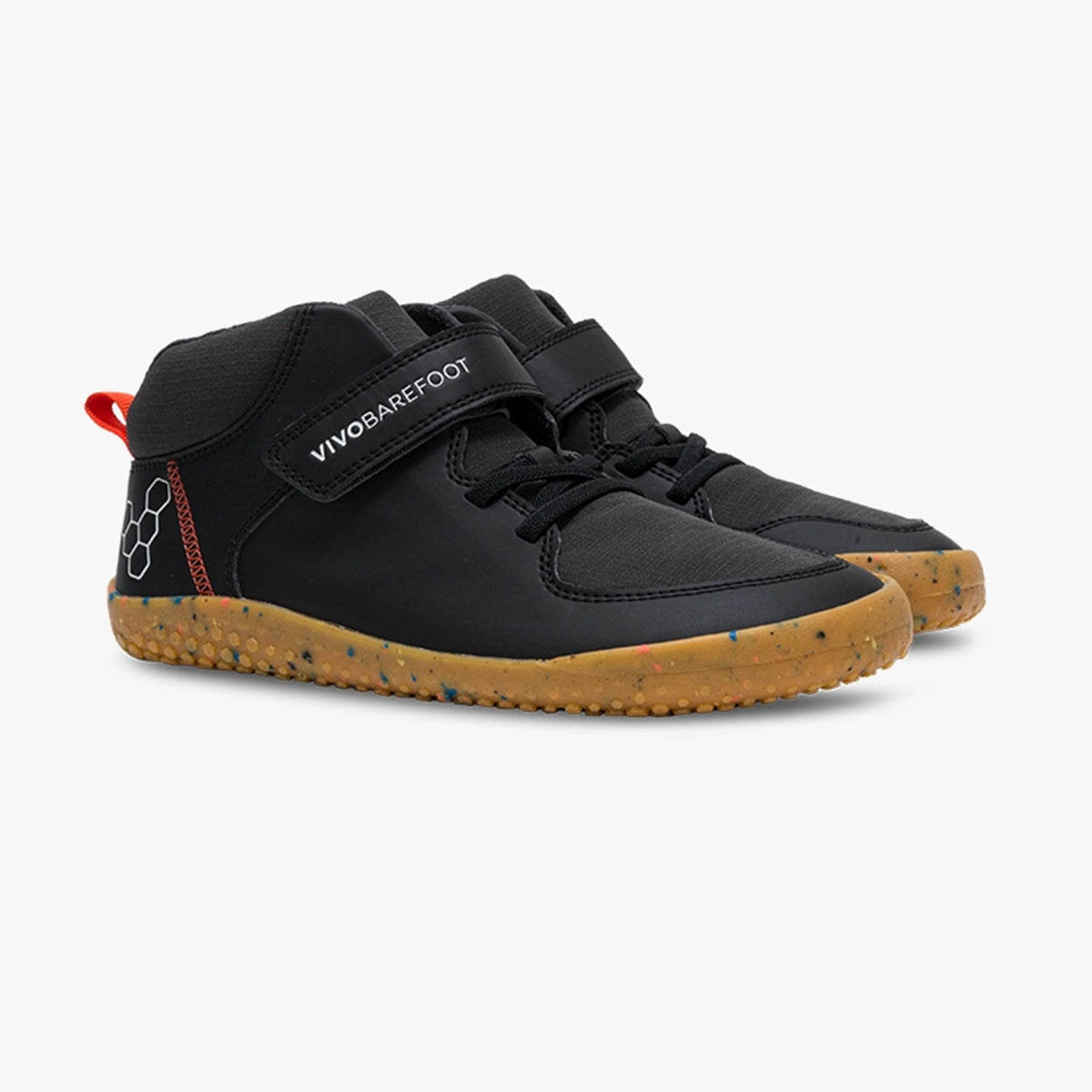 Vivobarefoot Primus Ludo Hi Preschool Shoe Obsidian - Sole Therapy