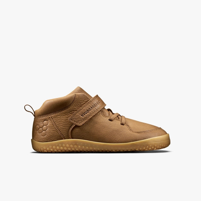 Vivobarefoot Primus Ludo Hi Winterised Juniors - Acorn - Sole Therapy