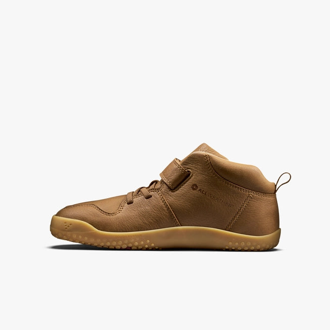 Vivobarefoot Primus Ludo Hi Winterised Juniors - Acorn - Sole Therapy