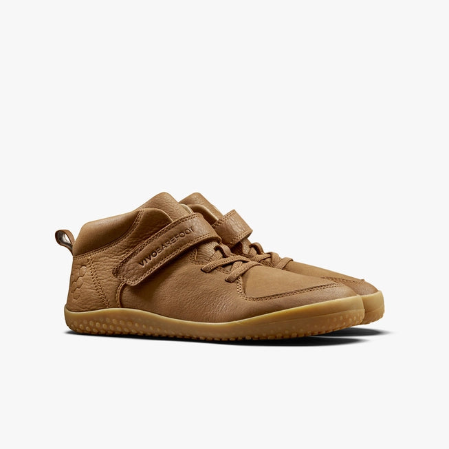 Vivobarefoot Primus Ludo Hi Winterised Juniors - Acorn - Sole Therapy