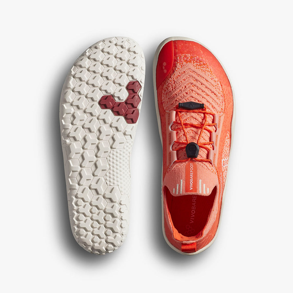 Vivobarefoot Primus Trail Knit Fg Juniors - Sunset - Sole Therapy