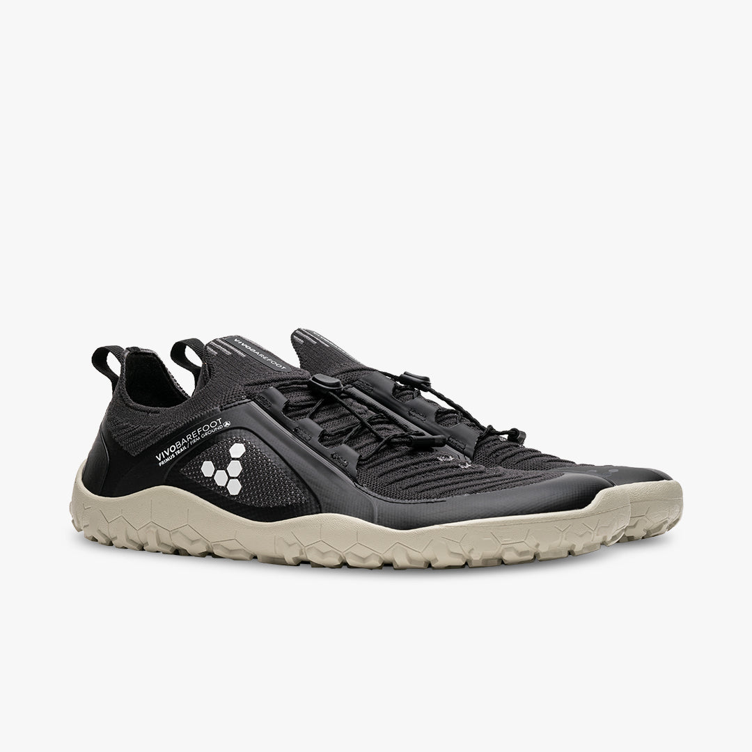 Vivobarefoot Primus Trail Knit Fg Mens Obsidian Limestone - Sole Therapy