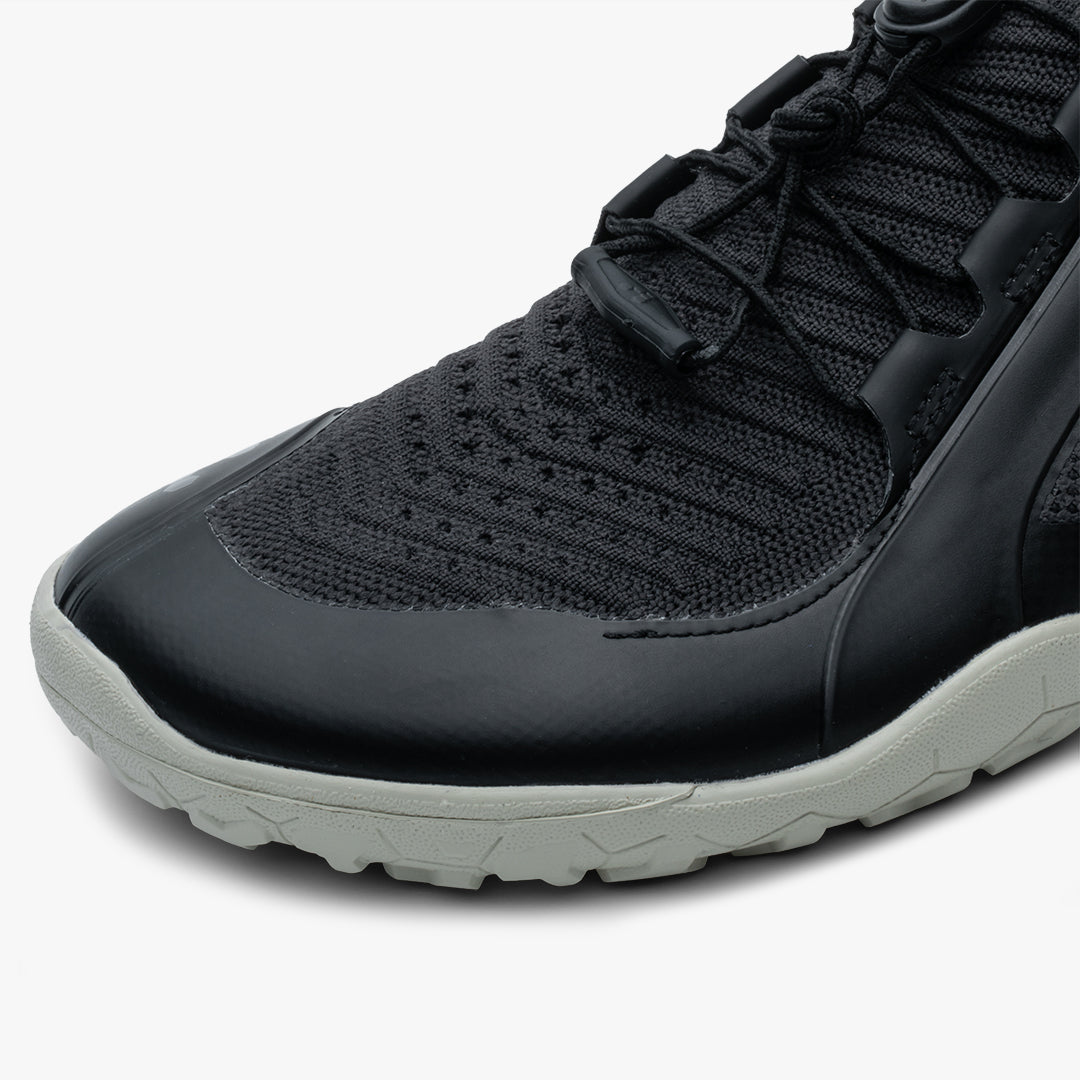 Vivobarefoot Primus Trail Knit Fg Mens Obsidian-Pelican - Sole Therapy