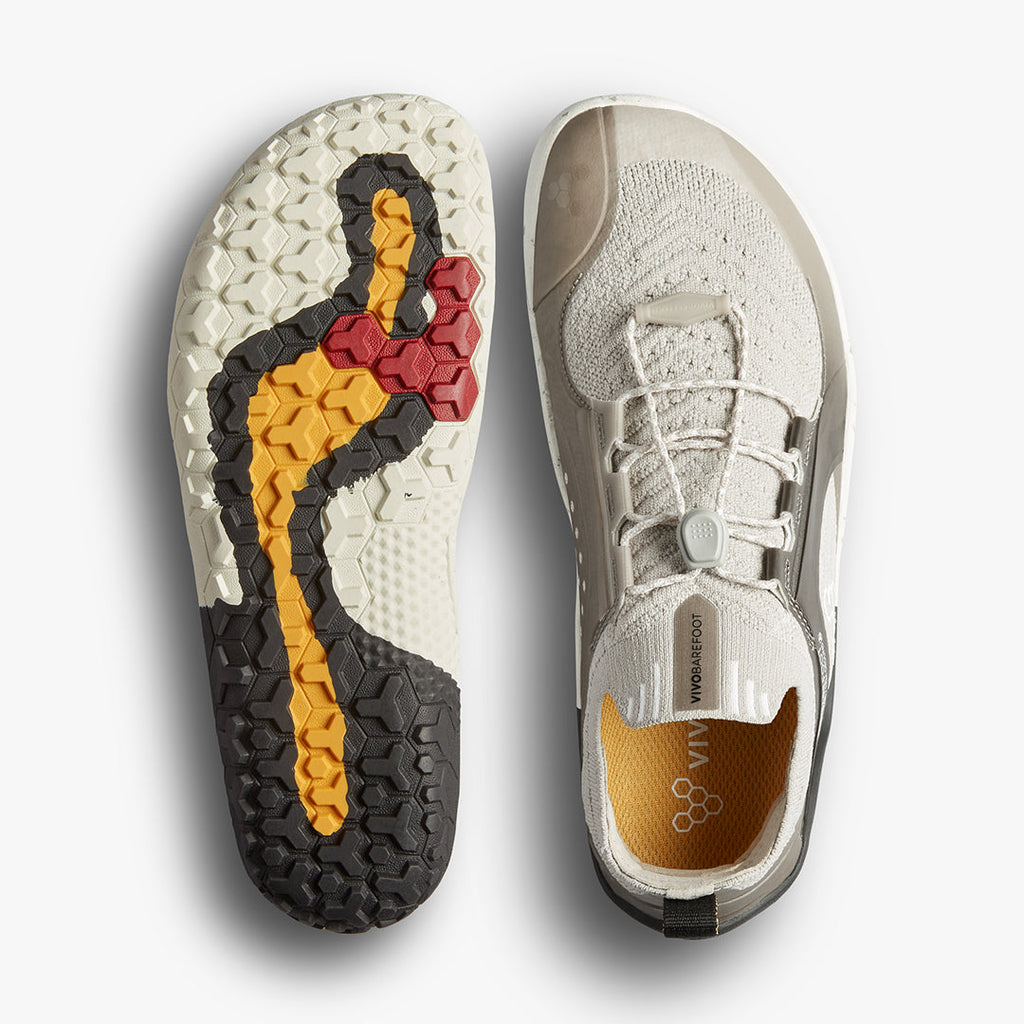Vivobarefoot Primus Trail Knit Fg Mens Sandstone - Sole Therapy