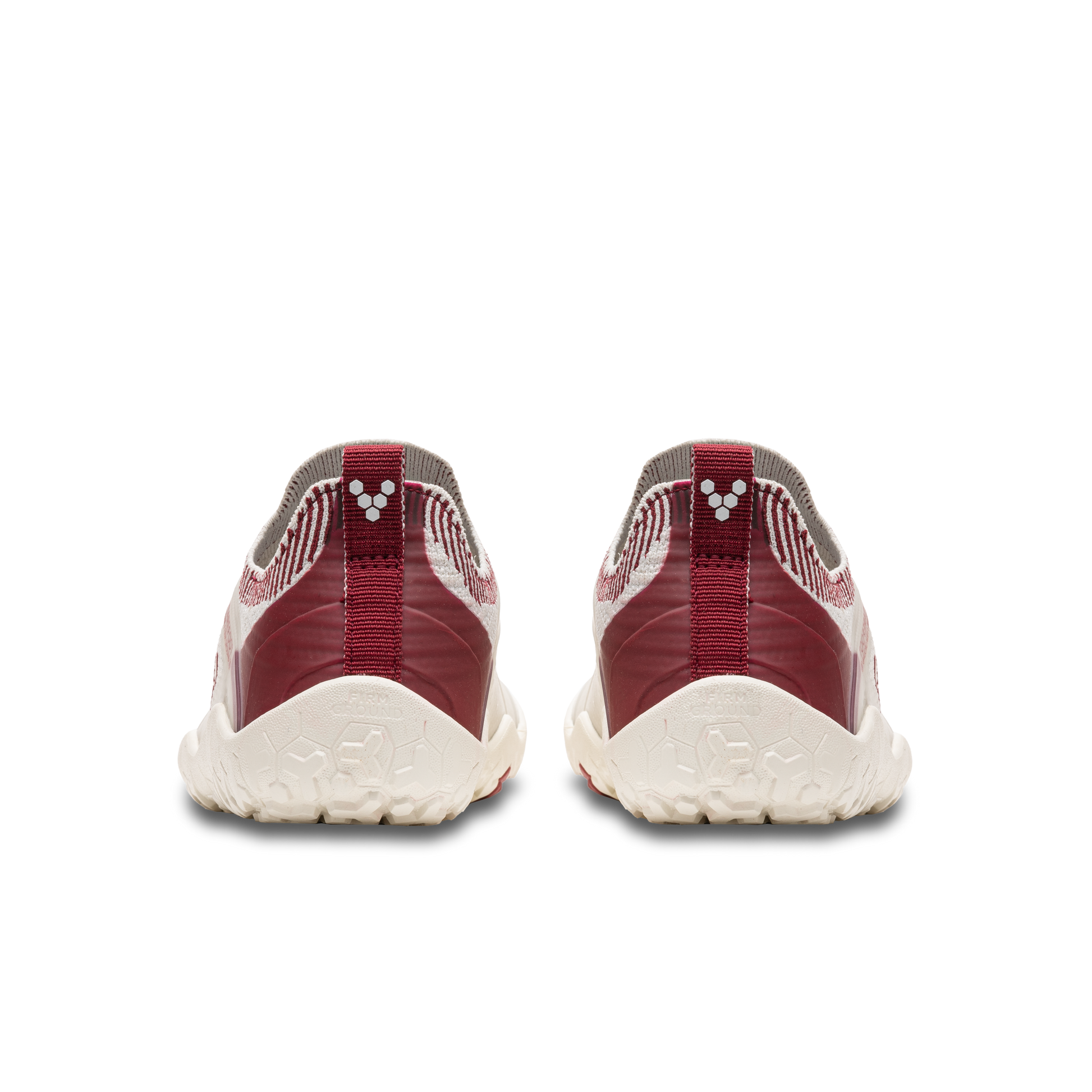 Vivobarefoot Primus Trail Knit Fg Womens Limestone Red Rumba - Sole Therapy