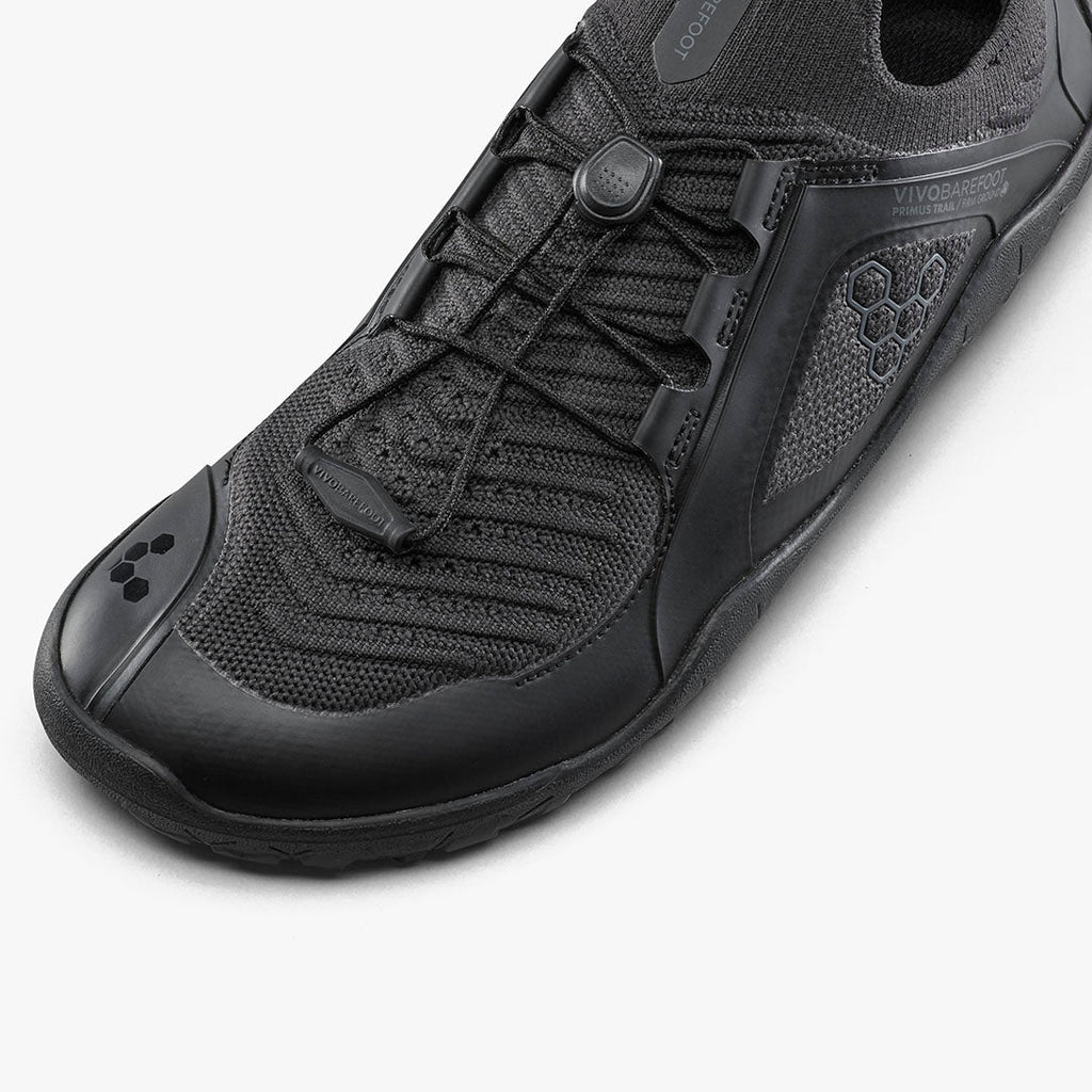 Vivobarefoot Primus Trail Knit Fg Womens Obsidian/Obsidian - Sole Therapy
