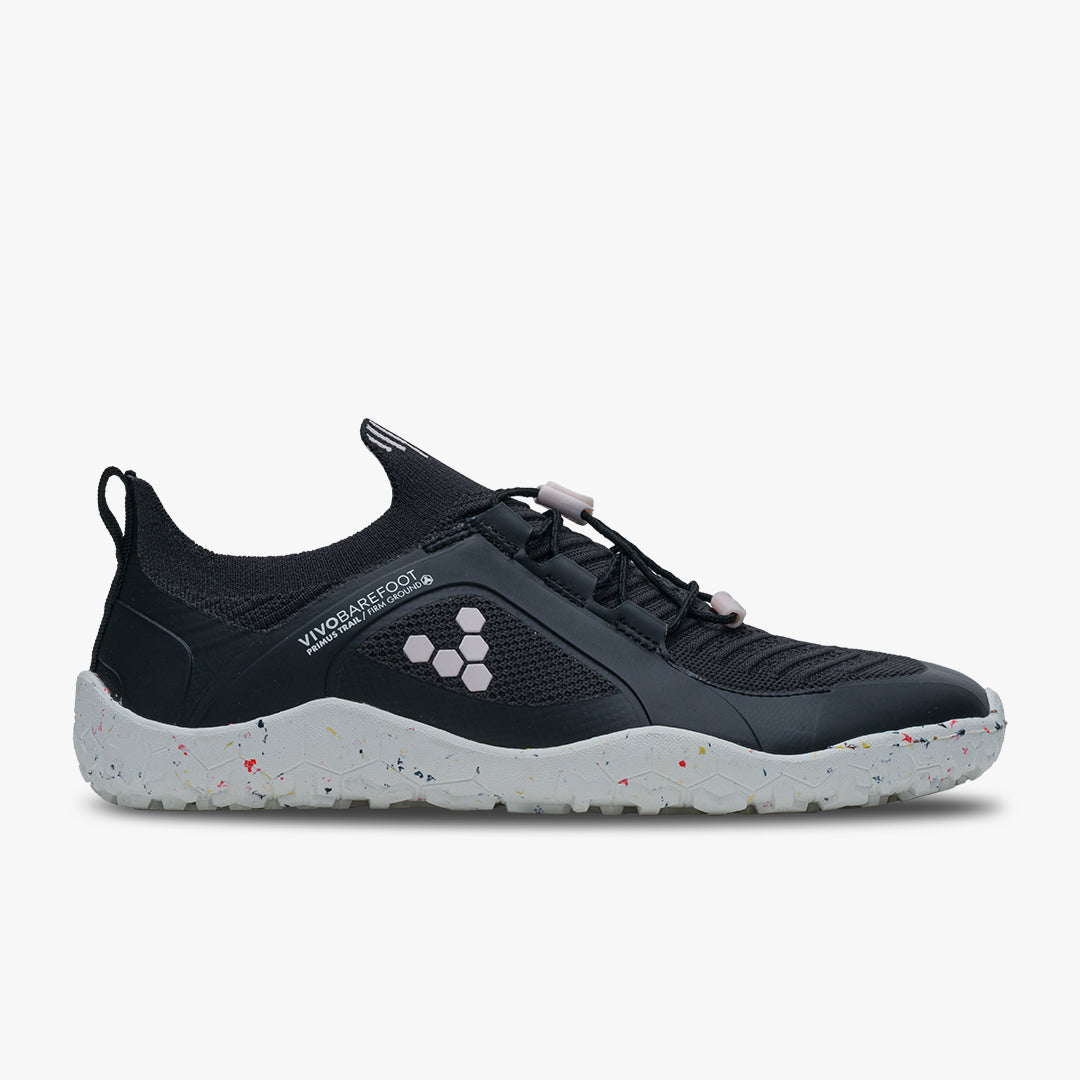 Vivobarefoot Primus Trail Knit Fg Womens Obsidian Petal Pink - Sole Therapy