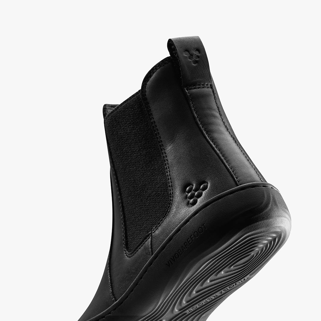 Vivobarefoot Sensus Chelsea Women Boots Obsidian - Sole Therapy