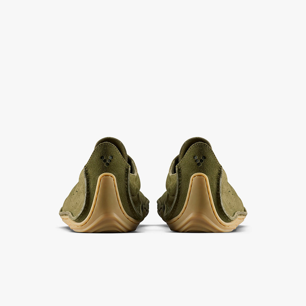 Vivobarefoot Sensus Mens Dark Olive Cracked Leather - Sole Therapy