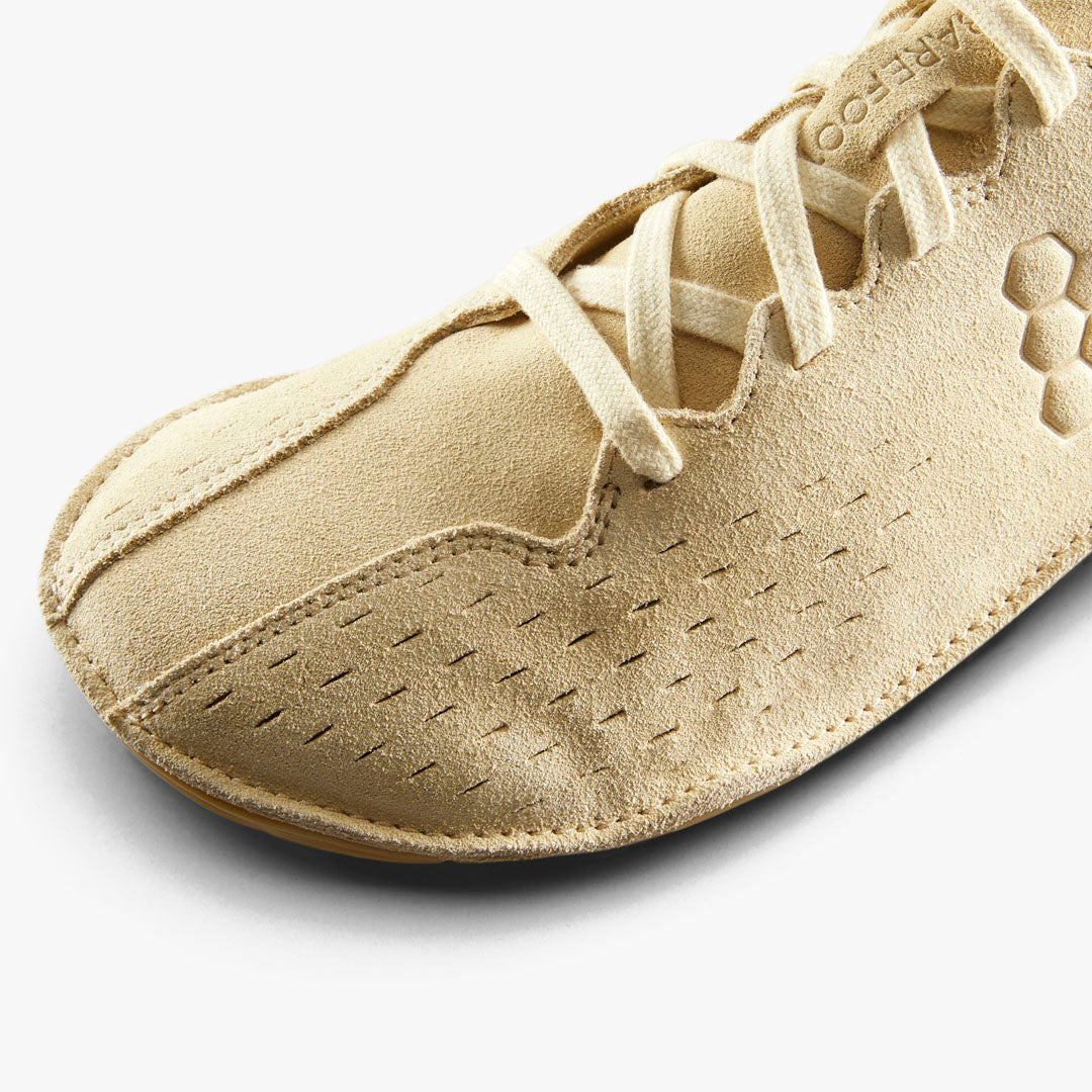 Vivobarefoot Sensus Mens Suede Beige - Sole Therapy