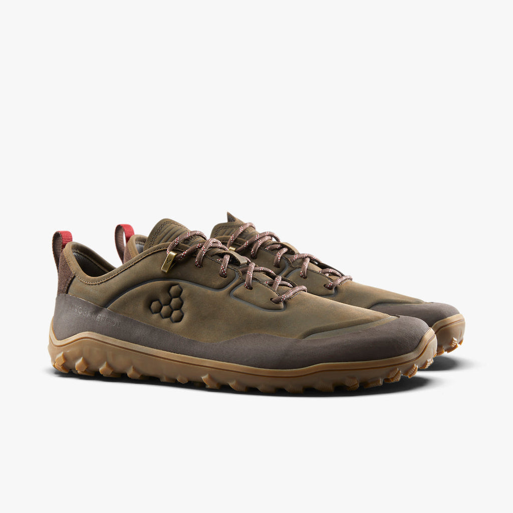 Vivobarefoot Tracker Leather Low Mens Bracken - Sole Therapy