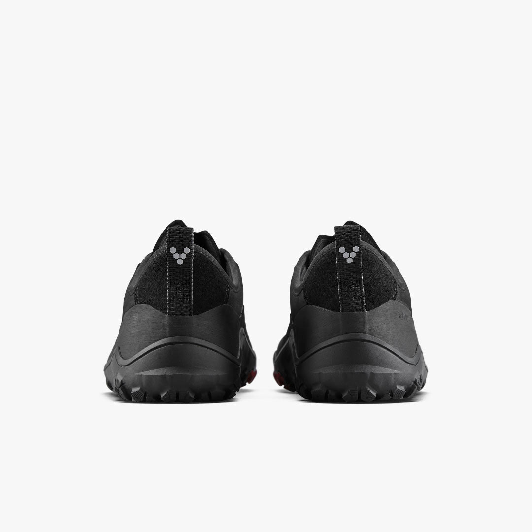 Vivobarefoot Tracker Leather Low Mens Obsidian - Sole Therapy