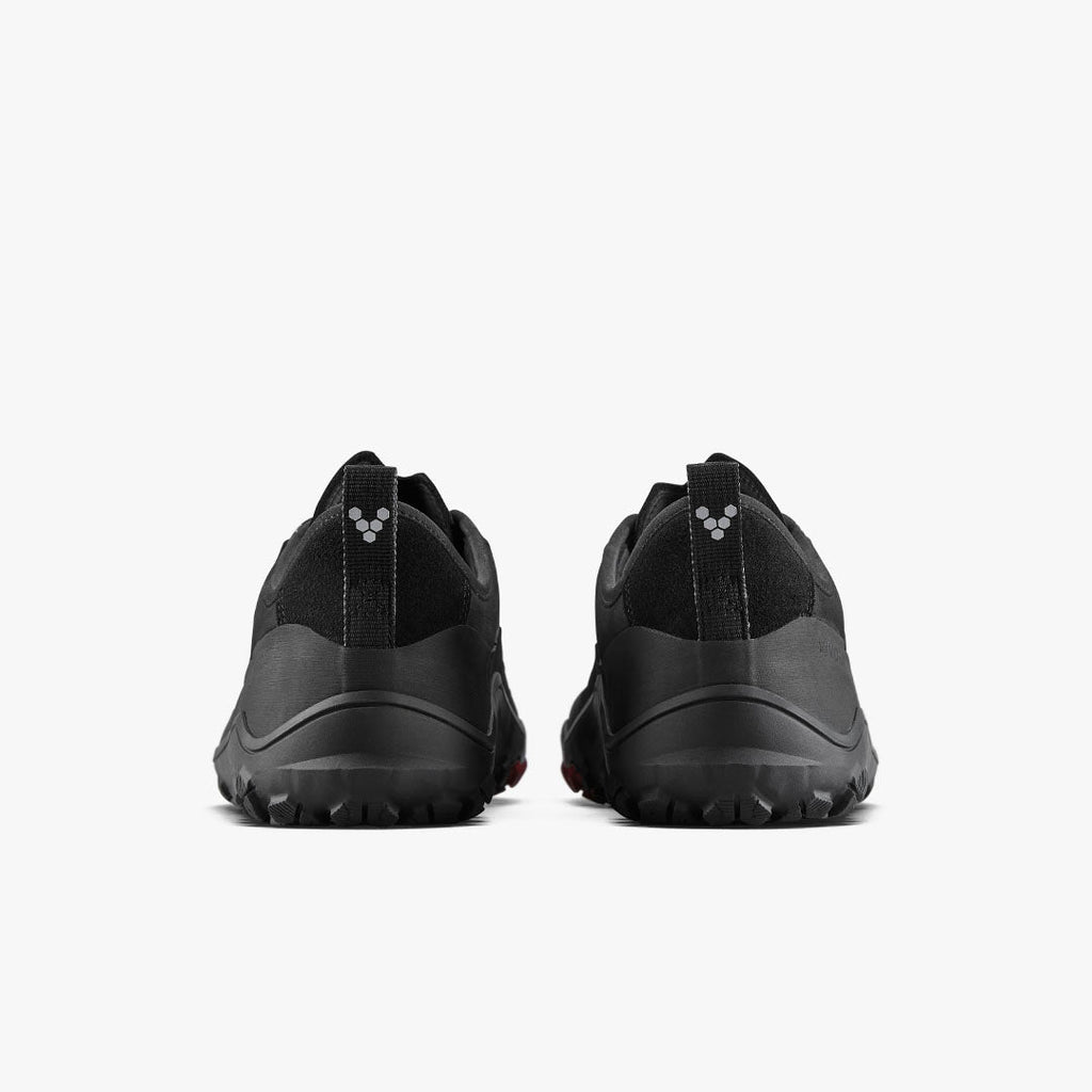 Vivobarefoot Tracker Leather Low Mens Obsidian - Sole Therapy