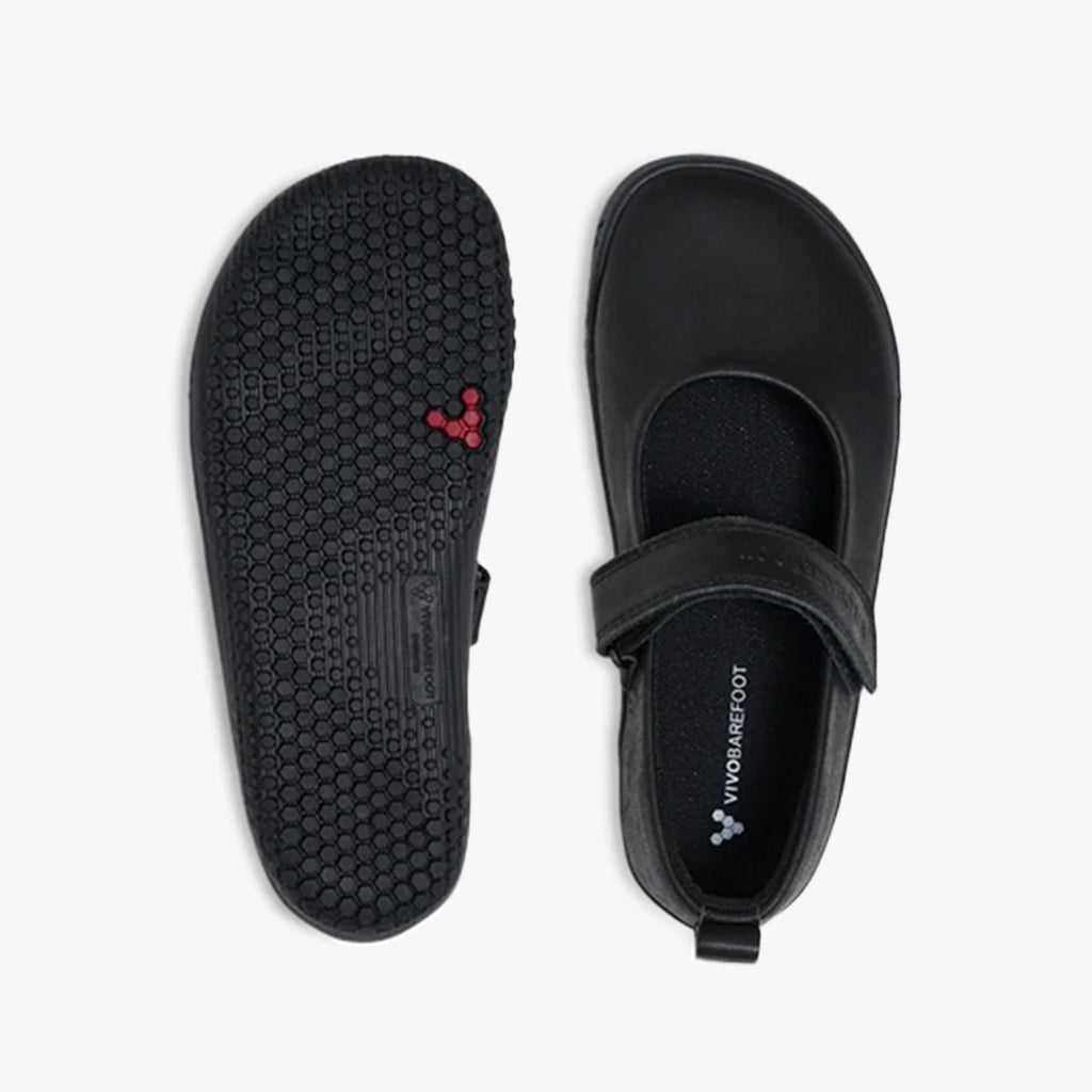 Vivobarefoot Wyn School Preschool Obsidian - Sole Therapy