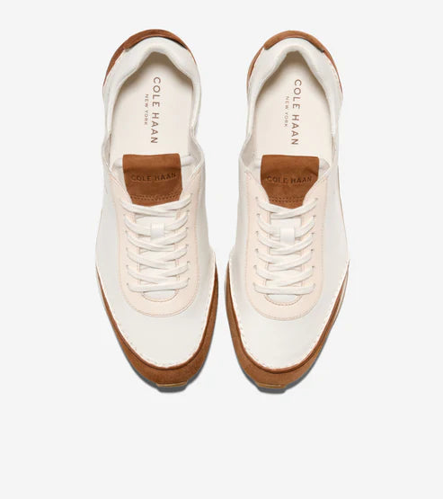 COLE HAAN LADIES GRANDPRØ ENERGYWEAVE LOW PROFILE SNEAKERSPOWDER- SAND DOLLAR- TOBACCO