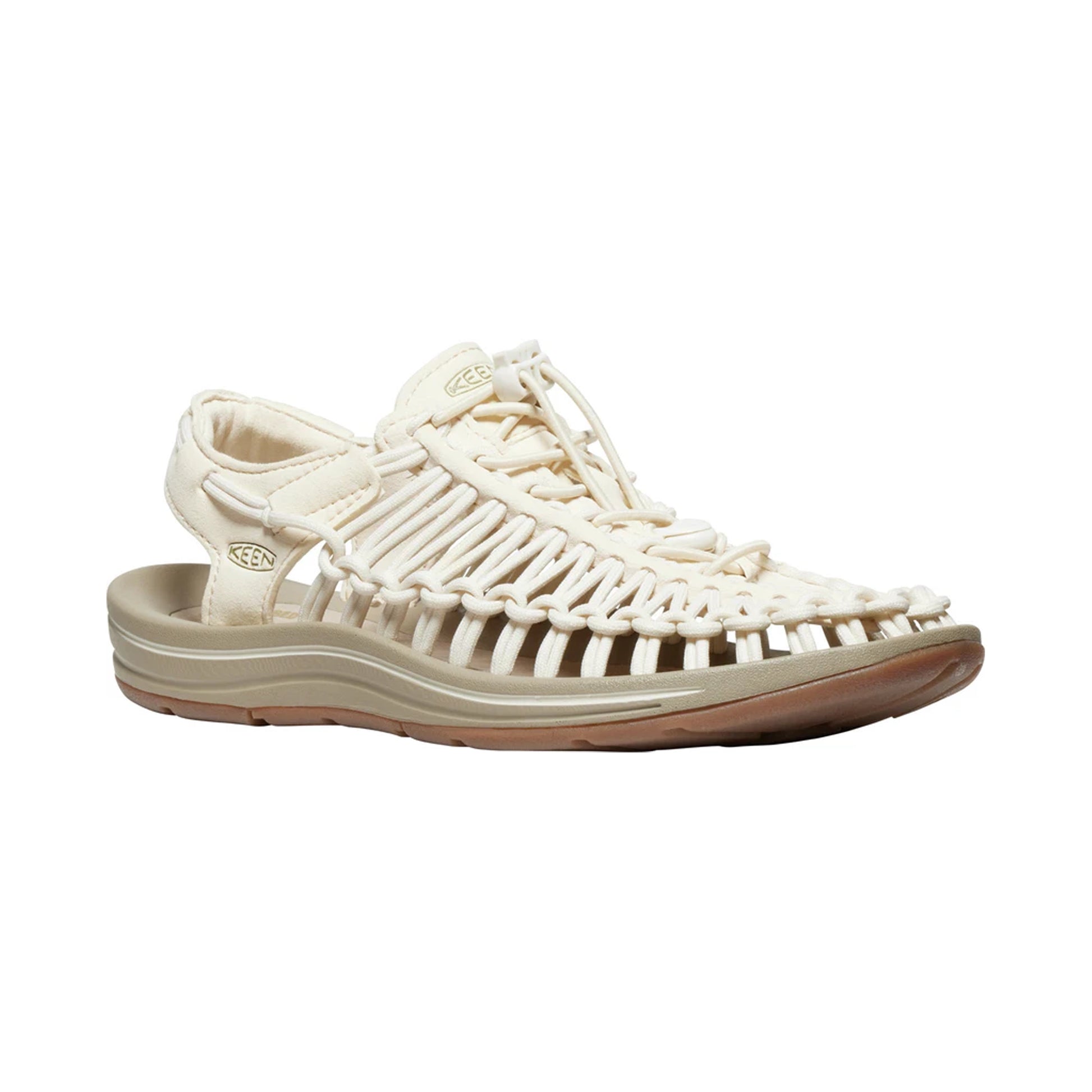 WOMEN UNEEK FLAT SANDALS WHITE CAP/CORNSTALK - Sole Therapy