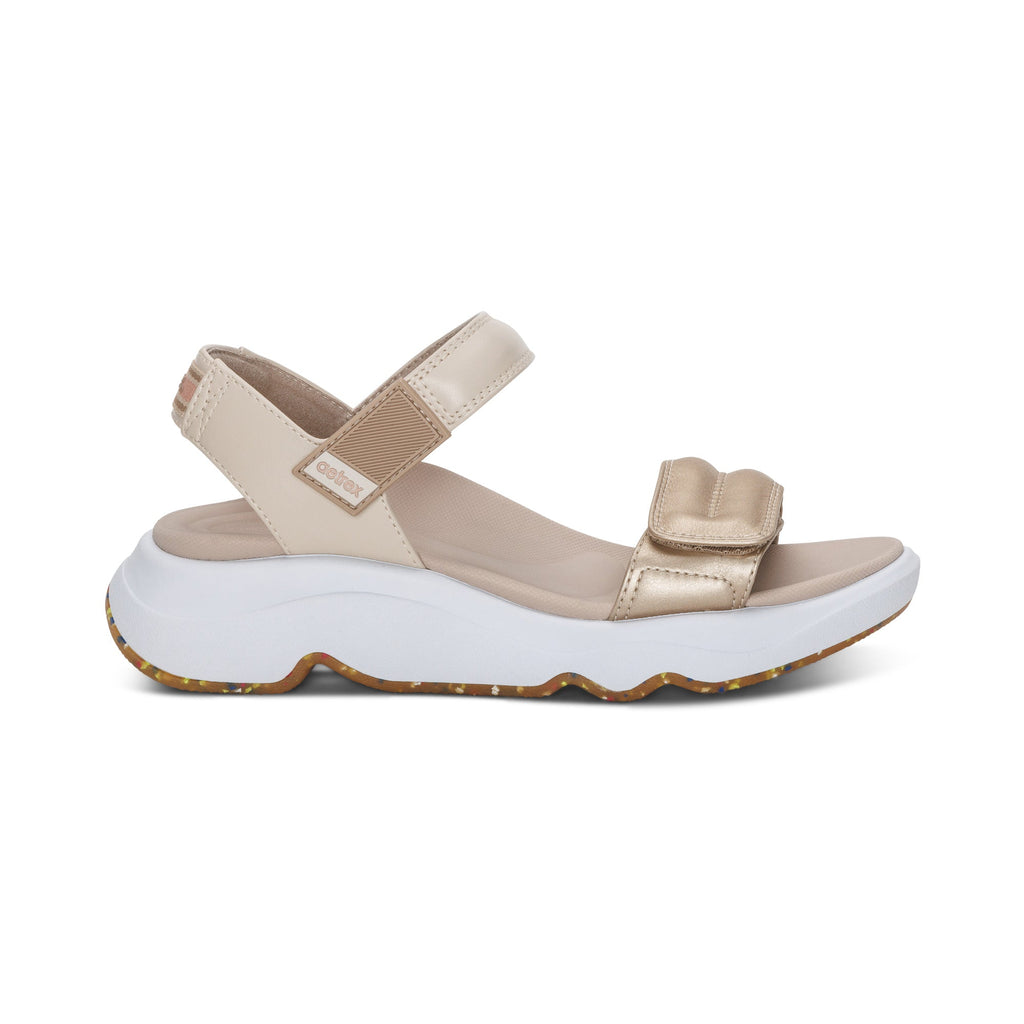 Whit Water-Friendly Sport Sandals Champagne - Sole Therapy