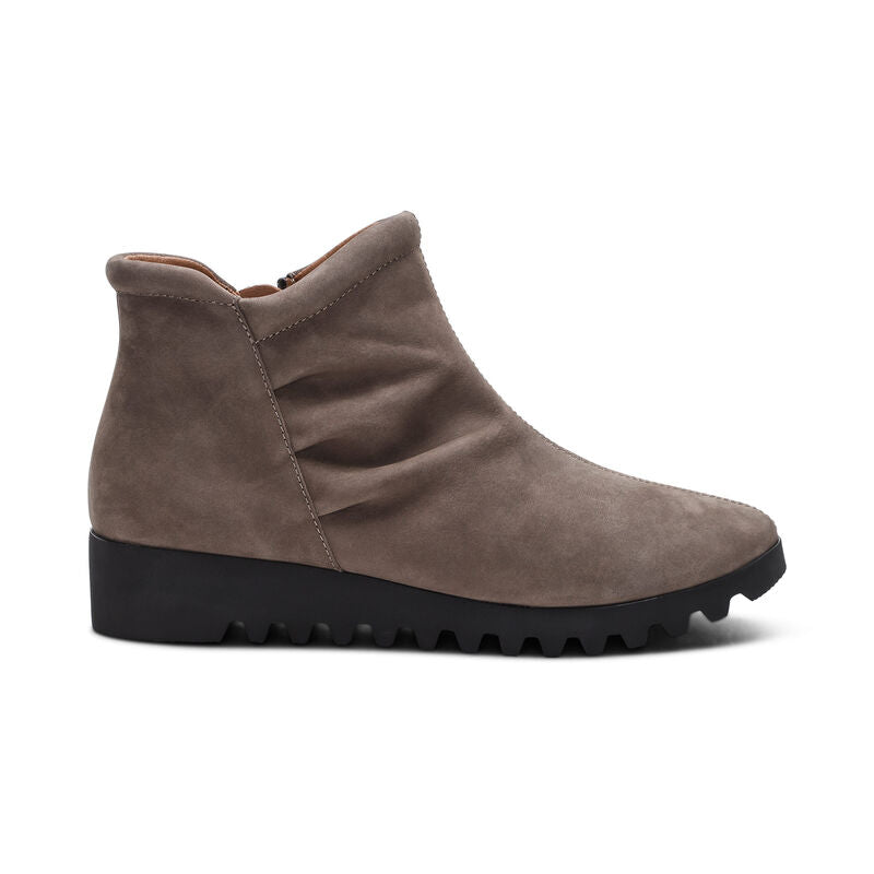 Zoey Slip-On Women Boots Dark-Taupe - Sole Therapy