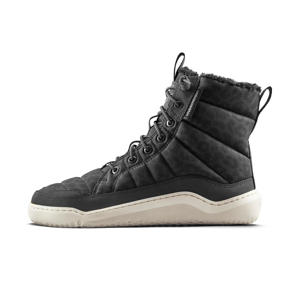 Gobi Hiber Womens Black Leopard