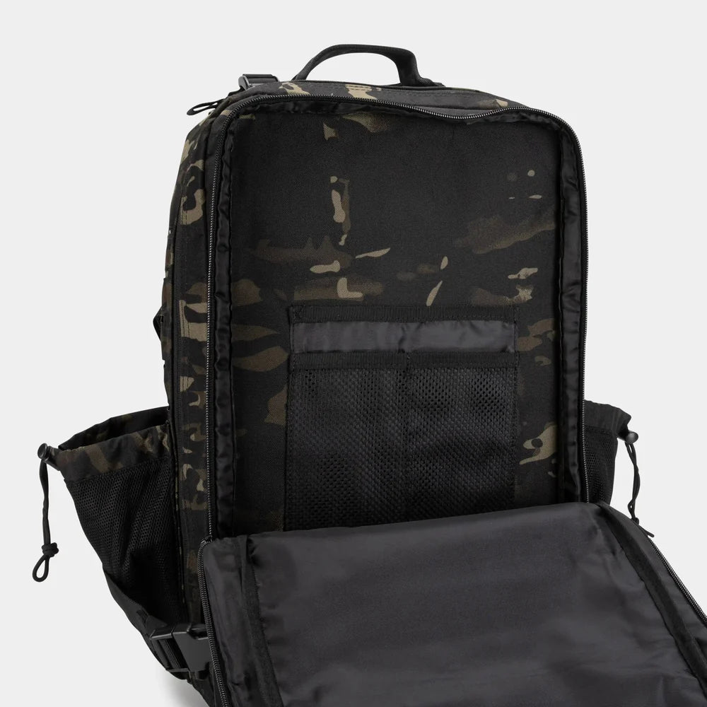 LARGE GYM BACKPACK BUILT FOR ATHLETES BLACK CAMO