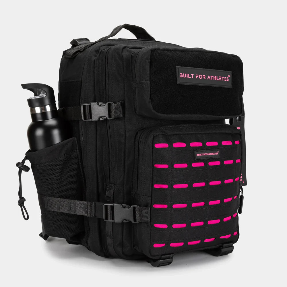 SMALL GYM BACK PACK BUILT FOR ATHLETES BLACK - PINK