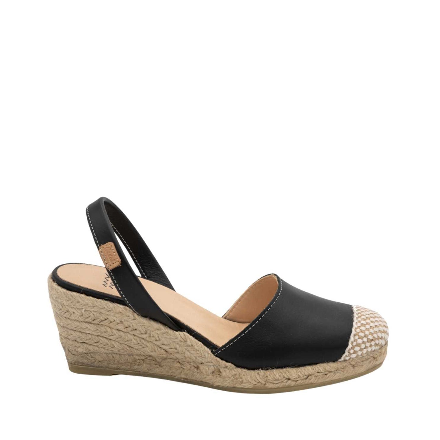 CASTELL FRIDA MONTADA 1924 CIERVO  WOMENS SANDAL BLACK