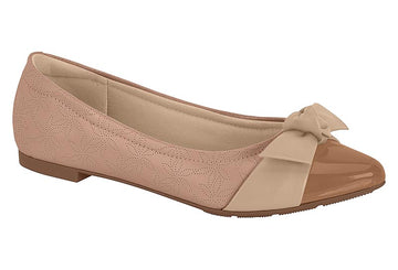 Modare Ladies Bow Detail Flat Shoes Nude