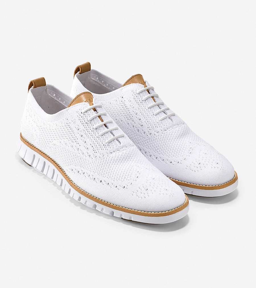 COLE HAAN ZEROGRAND STCHLTE OXOPTIC WHITE/WHT MEN SHOES-C25216
